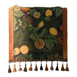 新中式桌旗轻奢高端餐桌茶几长条桌旗高级美式复古电视柜盖布欧式