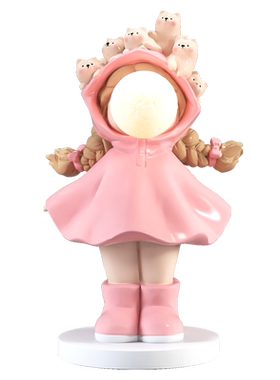 安妮1米奶油风女孩摆件月球夜灯