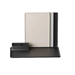 酒店客房茶杯烧水壶专用托盘易耗品收纳盒长方形茶盘防滑耐摔商用