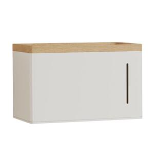 eoco原木奶油风浴室置物架毛巾架纸巾盒太空铝免打孔五金挂件套装