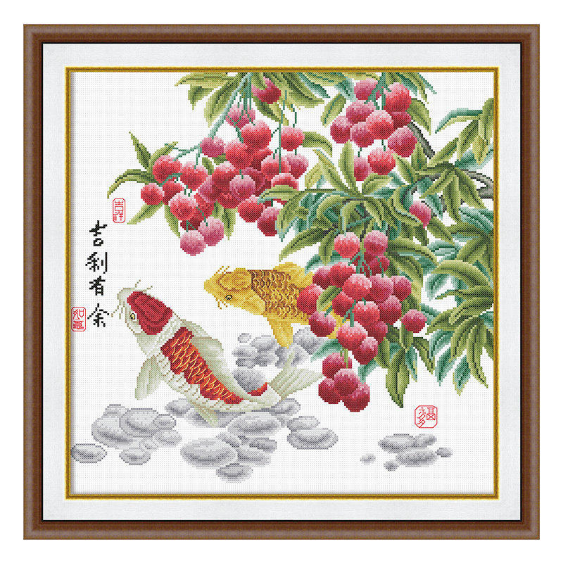ks十字绣客厅餐厅玄关非满绣棉线