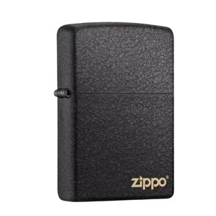 Zippo防风煤油打火机官方正品原黑裂漆生日礼物送男友高级实用
