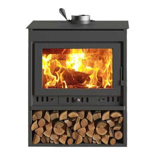 壁炉真火燃木柴火炉室内家用碳钢水暖家用农村柴火取暖炉连接暖气