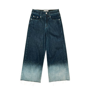 SOLSOL买手店 RODERIC WONG设计师品牌24秋冬新品 落色牛仔直筒裤