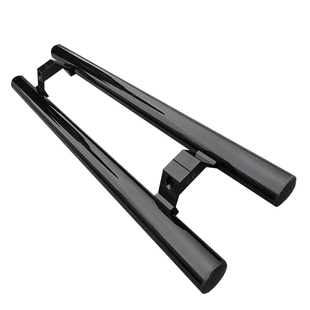 加厚圆管玻璃门拉手大门把手包厢门木门拉手把铝合金灰色黑色银色