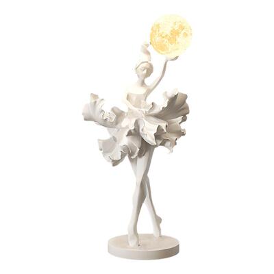 奶油风女孩摆件床头小夜灯高级感小众玄关电视柜新婚乔迁新居礼物