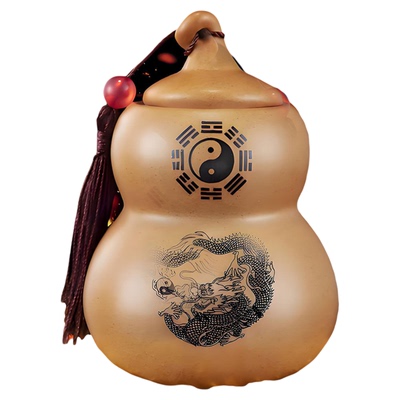 九华山直发避火龙瓶陶土化解厨房在西北葫芦灶台乾位火烧天门摆件