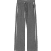 森马休闲裤女雪尼尔长裤阔腿裤