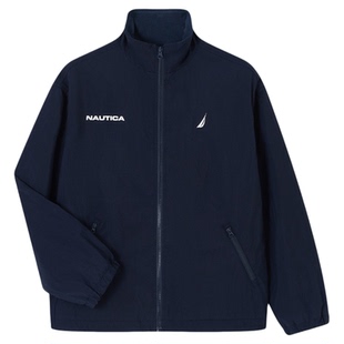 NAUTICA/诺帝卡童装男女童轻量暖绒微皱肌理感梭织防风外套秋冬款