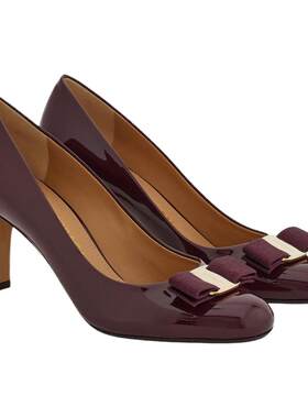 【6期免息】FERRAGAMO菲拉格慕女士Vara蝴蝶结高跟鞋