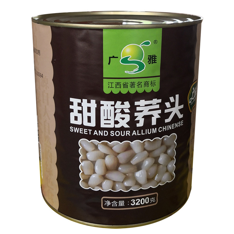 出口荞头藠头酸甜水果罐头腌制泡菜零食新鲜3200克教头江西特产