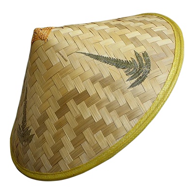 Chinese Retro Bamboo Rattan Fisherman Hat Handmade Weave Str