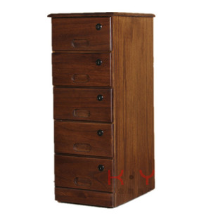 储物柜抽屉式收纳柜子带锁实木质文件柜矮柜50cm宽的桌下柜办公室