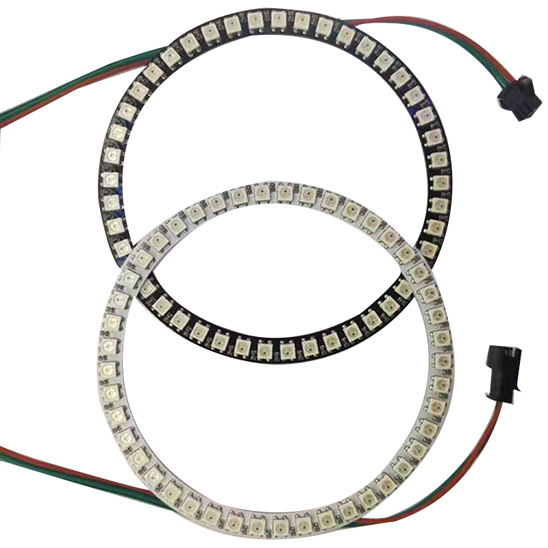 led全彩6812跑馬燈流水光圈圓燈2812幻彩氛圍燈變色彩燈天使眼5v