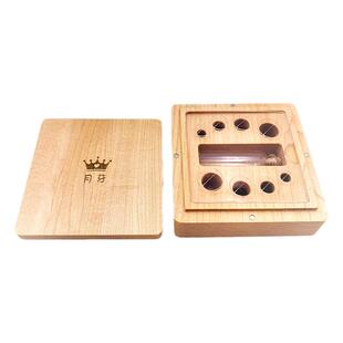 幼犬小狗牙小猫牙齿乳牙胎毛储存收纳小木盒生日礼物宠物纪念定制
