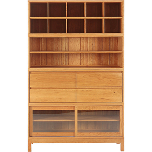 MUMO木墨 栖居柜 组合系列柜 黑胡桃木 樱桃木玻璃储物置物柜