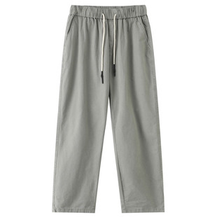 班尼路SK春夏季薄款宽松锥形九分裤高棉休闲运动裤直筒休闲裤男YS