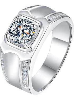 戒指美国进口莫桑石时尚