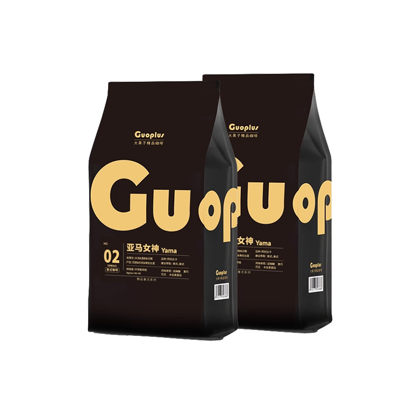 亚马女神咖啡豆GUOPLUS 意式家用浓缩拼配 新鲜烘焙美式现磨粉2kg