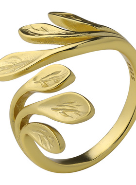 jutian婉约时尚纯银女高级感戒指