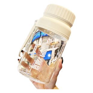 玻璃水杯大容量女生2000毫升夏天1000ml男士大号高硼硅茶隔便携子