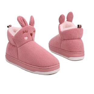 冬季棉鞋包跟男女居家保暖防寒产后月子鞋室内防滑高帮情侣棉拖鞋