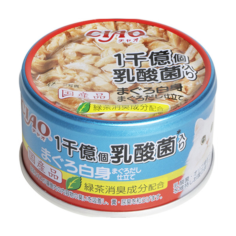 日本Ciao伊纳宝1000亿乳酸菌吞拿鱼鲣鱼味猫零食猫罐头护肠养胃