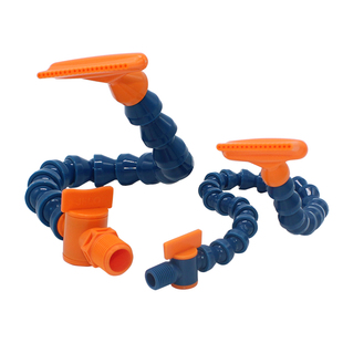 JFLO冷却管直角扇形扁嘴多带孔16万向竹节管弯曲喷水软管油管20孔