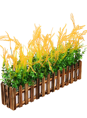 仿真栅栏绿植麦穗稻穗