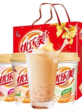 优乐美椰果奶茶三种口味送礼