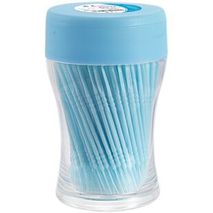 齿点创意牙签筒双头塑料牙签便携个性家用环保剔牙签盒简约随身装