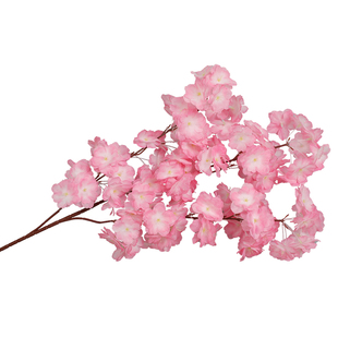 仿真桃花枝 樱花支 梅花树枝绢花干花婚庆装饰客厅室内落地塑料花