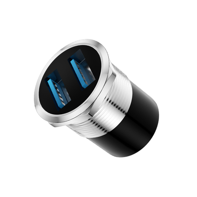 母对母块3.0USB双通圆形螺纹