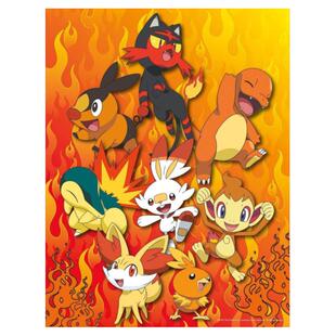 现货 美国Buffalo进口益智卡通梦可宝四合一拼图 口袋妖怪 皮卡丘