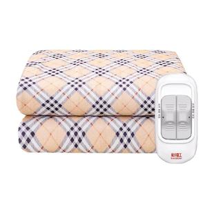 彩虹电热毯双人双控特宽长2X1.8米家用调温三人电褥子遇水不漏电