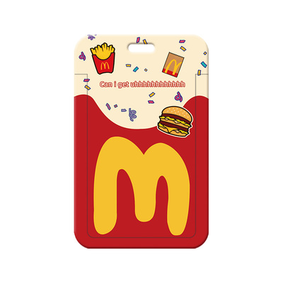 网红麦当劳饭卡公交卡套