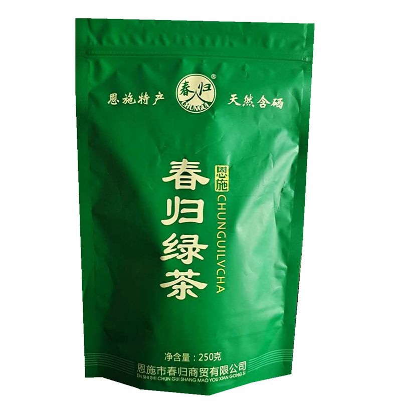 2026新茶 春茶 湖北恩施 春归绿茶 炒青恩施硒茶粟香250克袋装茶