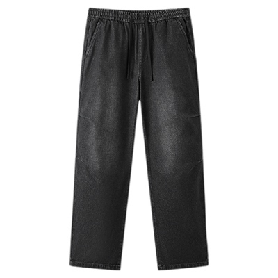 森马宽松阔腿伞兵裤复古牛仔裤男