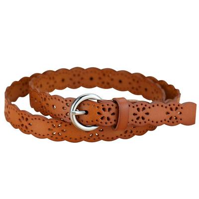 镂空免打孔！真皮头层牛皮腰带