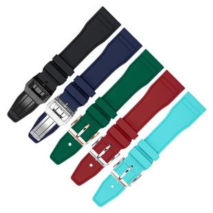 YOPO氟橡胶手表带适配万国LWC飞行员黑桃A小王子马克1820波涛菲诺