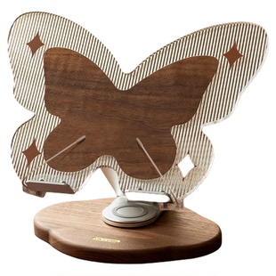 MELO蝴蝶实木阅读架读书支架阅读书架看书神器桌面办公室旋转升降