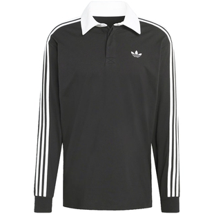 adidas阿迪达斯三叶草春季男子运动休闲长袖T恤POLO衫KE3576