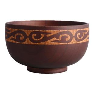 民族风雕刻花纹酸枣木碗蒙餐专用儿童餐具蒙古族家用木制奶茶碗