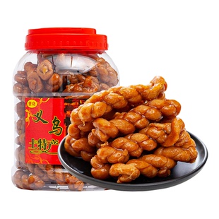 义乌特产红糖麻花即食休闲零食 单独包装桶装传统手工糕点2斤好吃