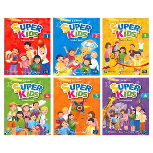 原装进口朗文培生教育出版社super kids 3rd最新第三版 1 2 3 4 5 6级别 朗文新灵通少儿英语书 superkids英语教材课外英语培训sk