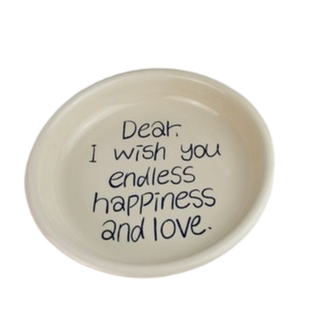 王路飞の蜡笔画陶瓷圆盘生日快乐祝福礼品包装生日礼物情人节礼物