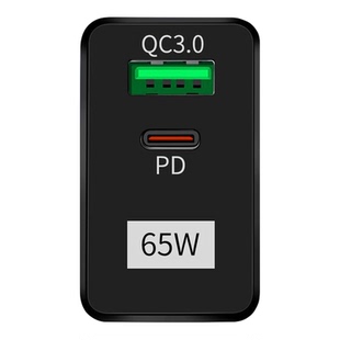 65wgan氮化镓手机充电器55w双C口usb快充40w充电头type-c八字脚三孔插座澳洲旅充PD适用15苹果14华为小米插头