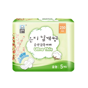 【自营】韩国进口恩芝卫生巾超薄日用卫生巾250mm*5p轻薄姨妈巾