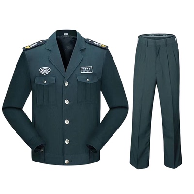 2011式保安工作服春秋款套装男女通用长袖作训服物业安检执勤制服