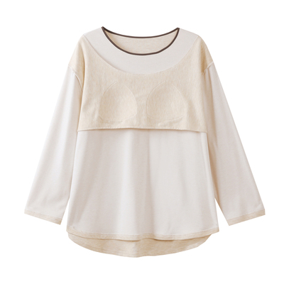 女士德绒睡衣带胸垫可外出